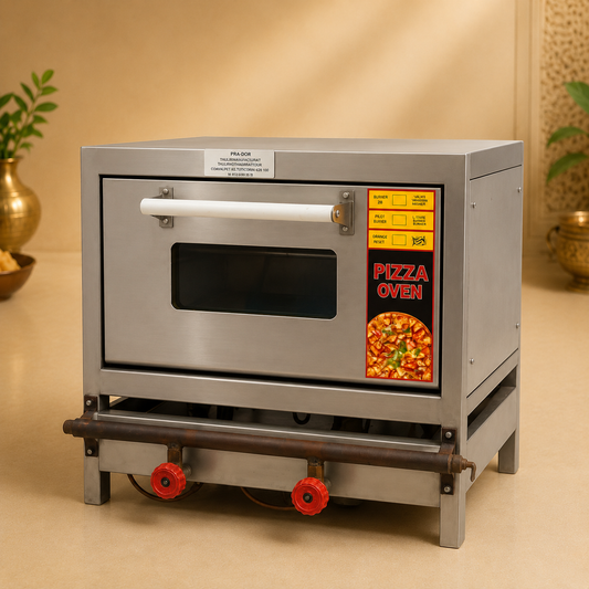 LPG Gas Pizza Oven 18 × 18 – 2 Shelf, 8 Pizza Capacity