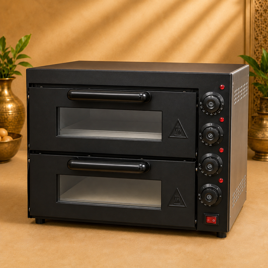 Double Layer Electric Pizza Oven 16 × 16 – 2 Large Pizzas