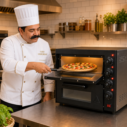 Double Layer Electric Pizza Oven 16 × 16 – 2 Large Pizzas - product view 3