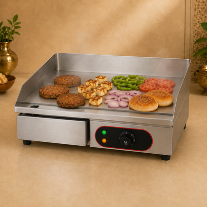 Electric Flat Top Griddle – 540 × 400 × 220 mm - product view 3