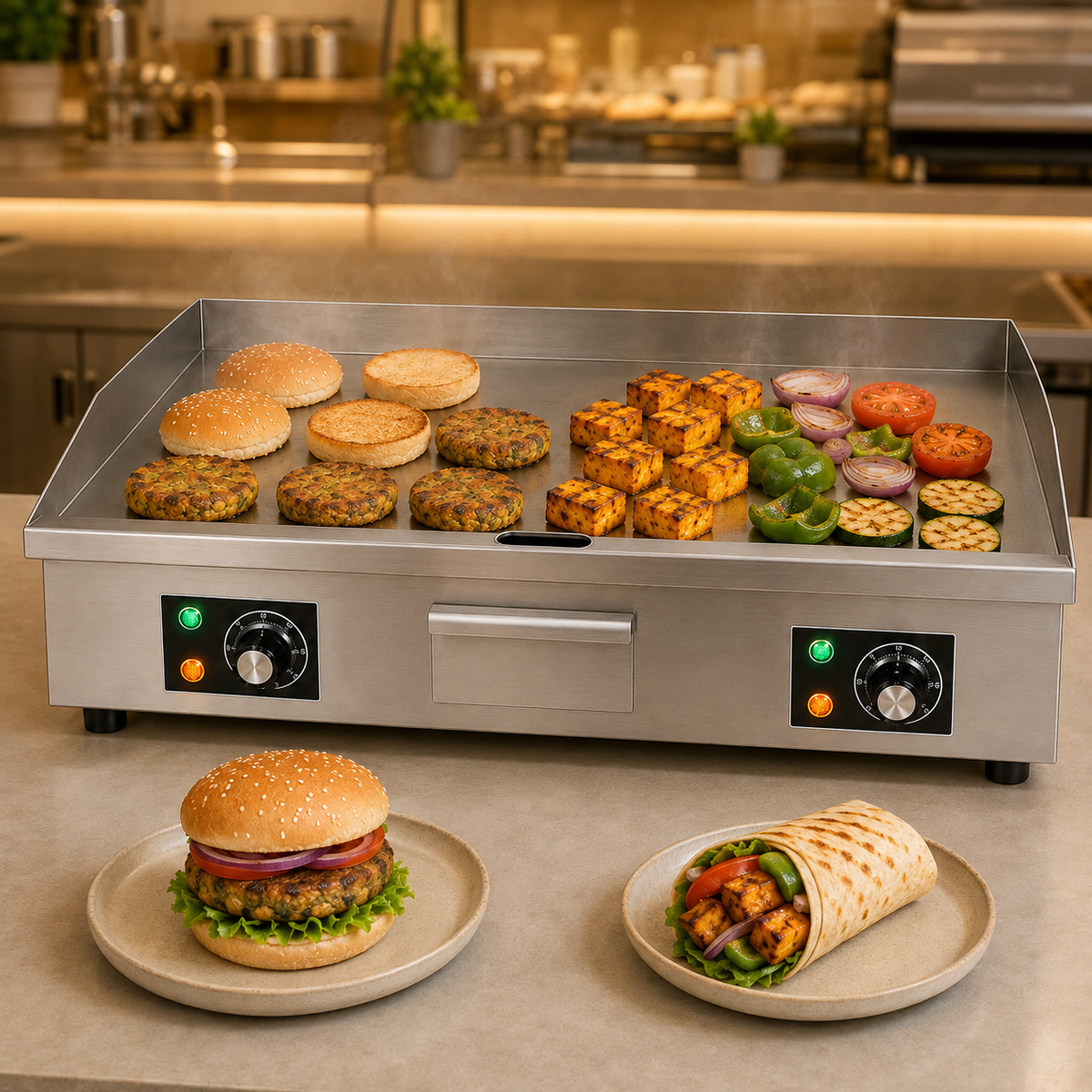 Electric Griddle Plate 29 × 16 – 4400 W - product view 8