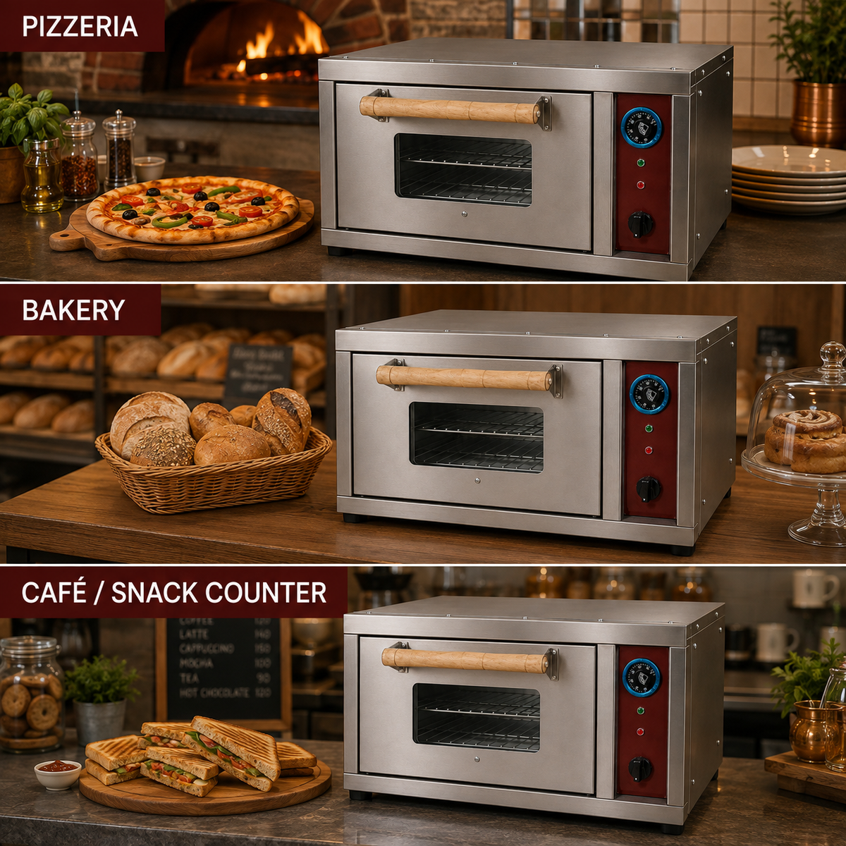Electric Pizza Oven 18 × 24 – 2 Shelf, 10 Pizza Capacity - product view 7