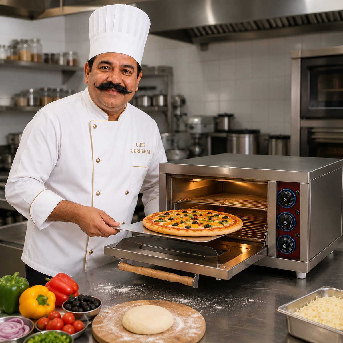 Electric Pizza Oven 18 × 18 – 2 Shelf, 8 Pizza Capacity - product view 4