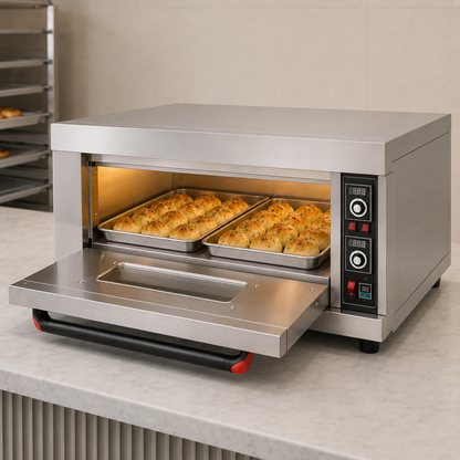 1 Deck 2 Tray Electric Stone Baking Oven – 34 × 24 Inch, 6.6 kW - product view 5