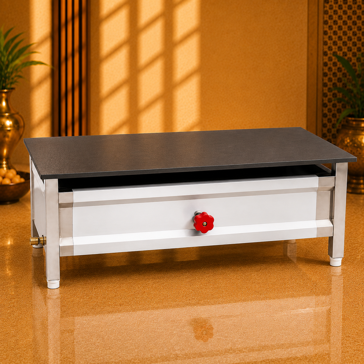 Table Top Dosa Bhatti 30 × 15 Inch – Commercial LPG Griddle