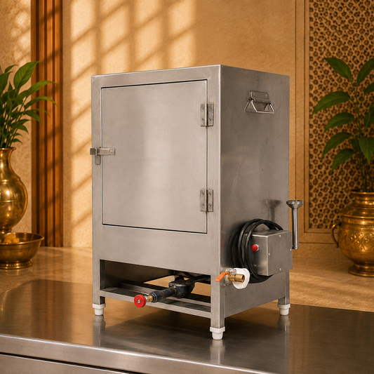Commercial Khaman Steamer – 6 Trays, Electric + Gas