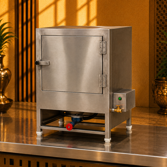 Commercial Idli Dhokla Steamer – 6 Trays, Gas + Electric