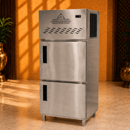 Commercial 2-Door Vertical Refrigerator – 450 L, Stainless Steel