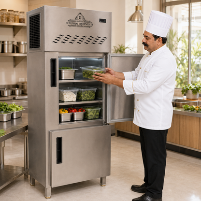 Commercial 2-Door Vertical Refrigerator – 450 L, Stainless Steel - product view 5