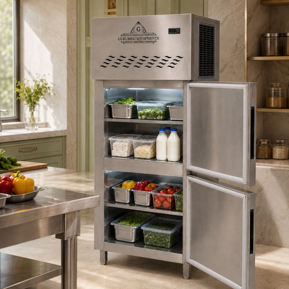 Commercial 2-Door Vertical Refrigerator – 450 L, Stainless Steel - product view 8