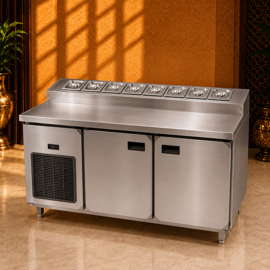 Commercial Electric Makeline 60 × 24 Inch – 8 GN Pans