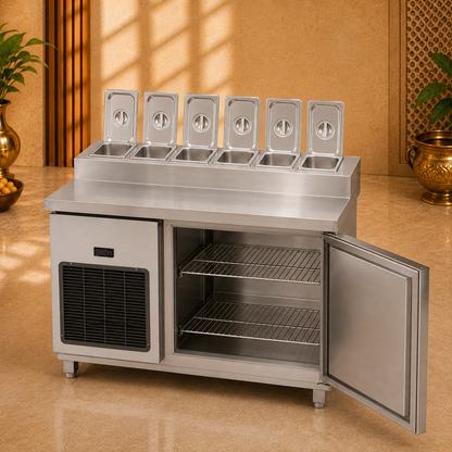 Commercial Electric Makeline 45 × 24 Inch – 6 GN Pans - product view 2