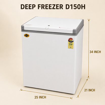 Commercial Deep Freezer D150H – 150 L Gross, 4 Star - product view 3