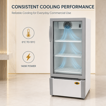 Commercial Visi Cooler – 200 L, 3 Shelves - product view 7