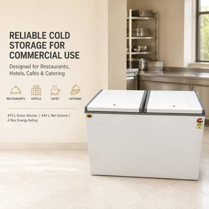 Commercial Deep Freezer D475H – 475 L Gross, 4 Star - product view 7