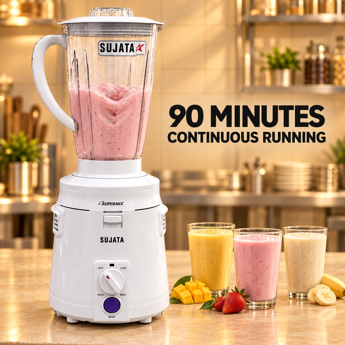 Gurubhai Equipments Sujata Supermix Mixer Grinder – 900 W – Real-Life Use