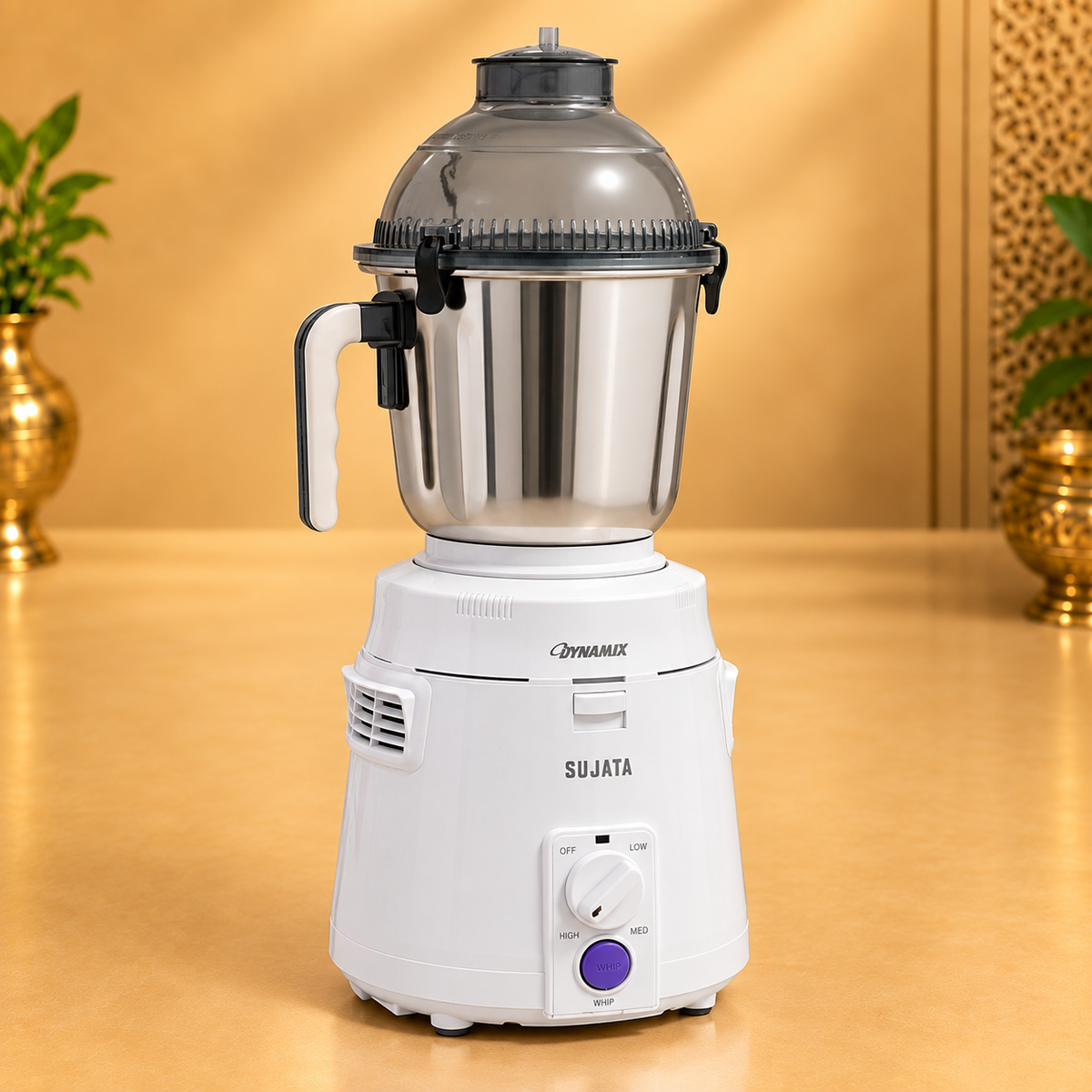 Gurubhai Equipments Sujata Dynamix Mixer Grinder – 900 W – Front View