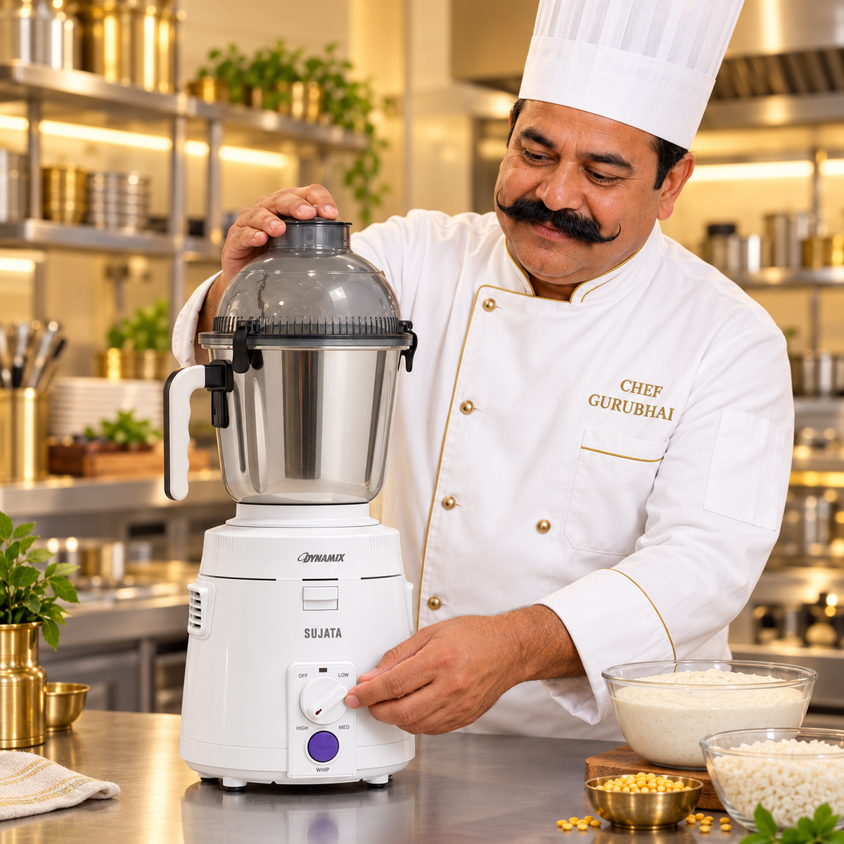 Gurubhai Equipments Sujata Dynamix Mixer Grinder – 900 W – Features