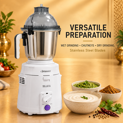 Gurubhai Equipments Sujata Dynamix Mixer Grinder – 900 W – Why Choose It