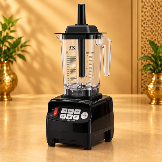 Gurubhai Equipments JTC OmniBlend V TM-800A Blender – Black, 1.5 L – Front View