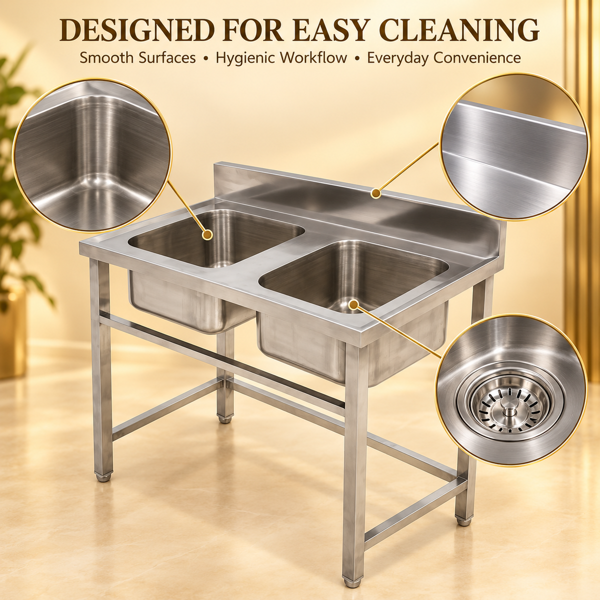 Gurubhai Equipments Double-Sink Commercial Unit – Why Choose It