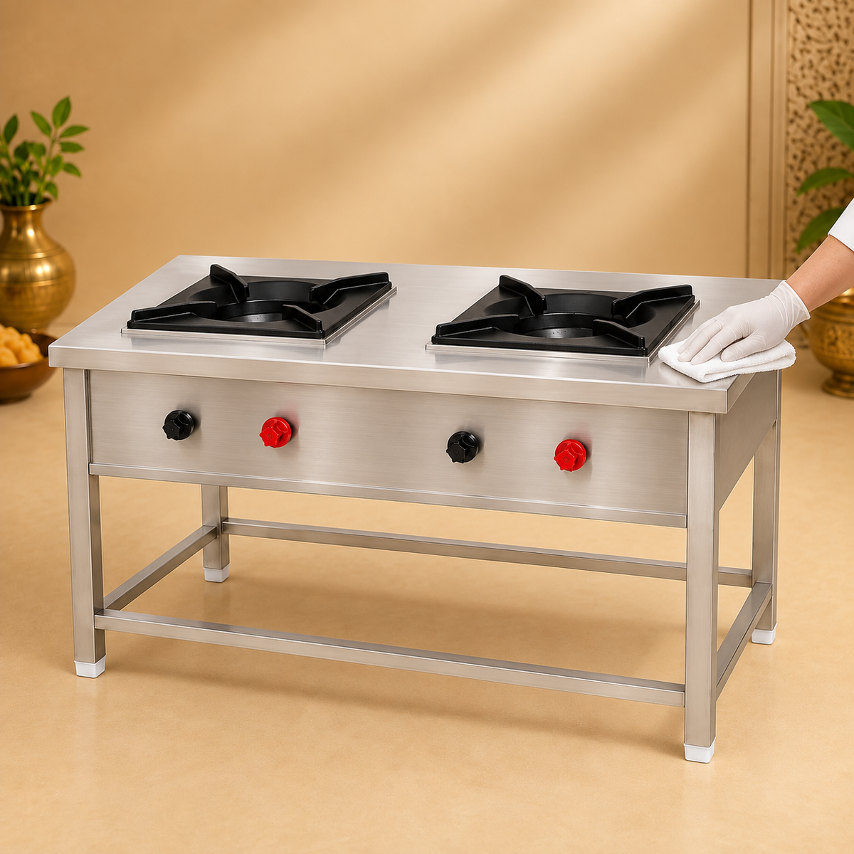 Gurubhai Equipments 2-Burner Stock Pot Range – How to Use