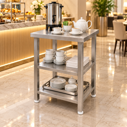 Gurubhai Equipments SS 3-Tier Service Table – Why Choose It