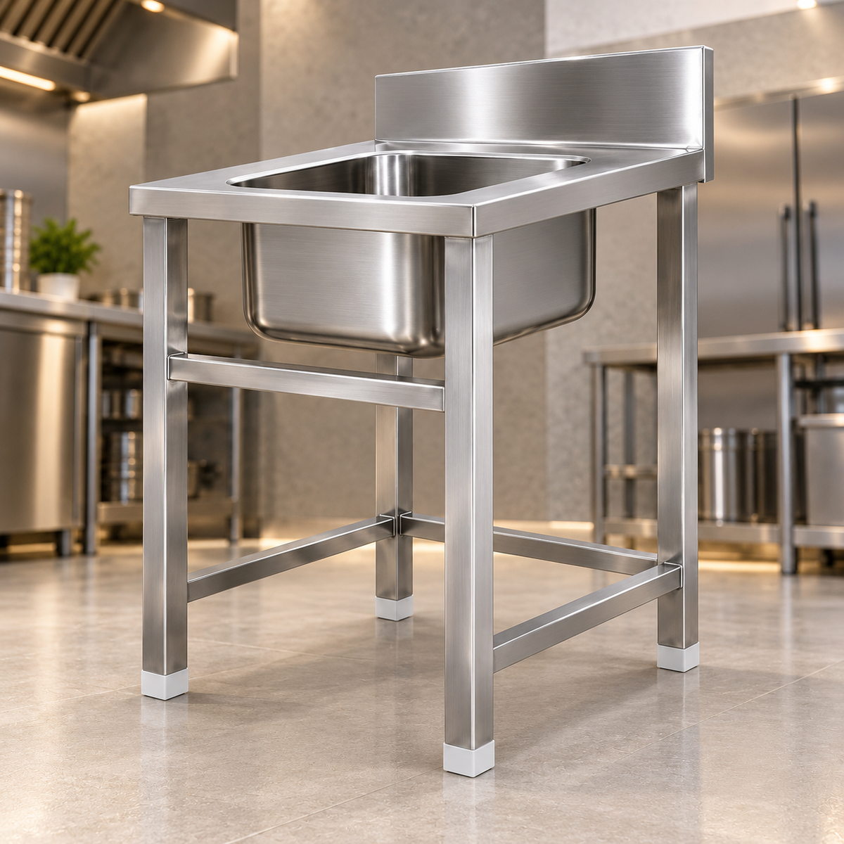 Gurubhai Equipments SS Single Bowl Sink Table with Backsplash – Why Choose It