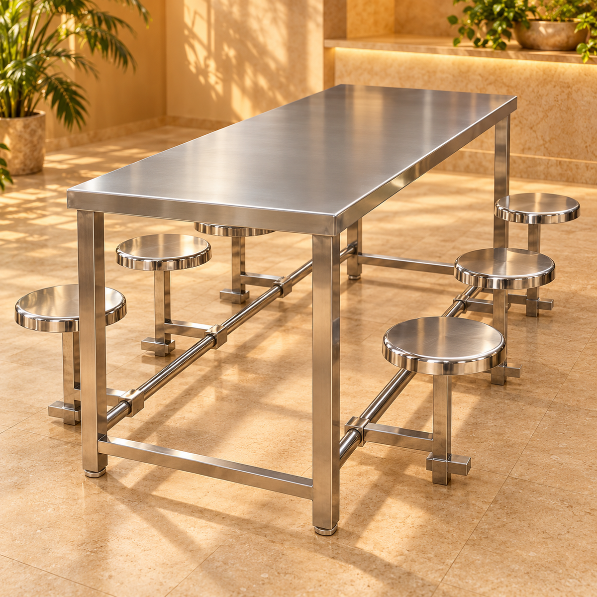 Gurubhai Equipments 6 Seater Folding Stool Seating – Real-Life Use