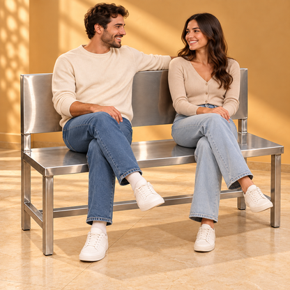 Gurubhai Equipments SS Bench Seating – In Use