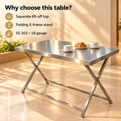 Gurubhai Equipments SS Folding Table – Why Choose It
