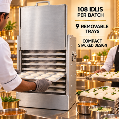 Gurubhai Equipments 9 Tray Aluminium Idli – Features