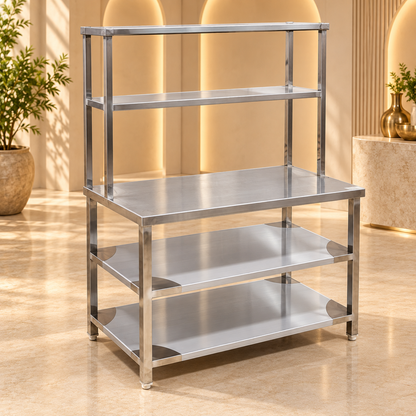 SS Pickup Table – 45 × 24 in for commercial kitchen service and order pickup – image 1