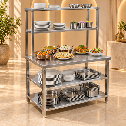 SS Pickup Table – 45 × 24 in for commercial kitchen service and order pickup – image 2