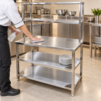 SS Pickup Table – 45 × 24 in for commercial kitchen service and order pickup – image 5