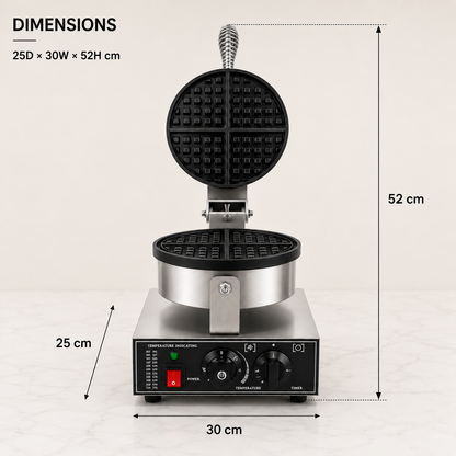 Round Belgian Waffle Maker - product view 10