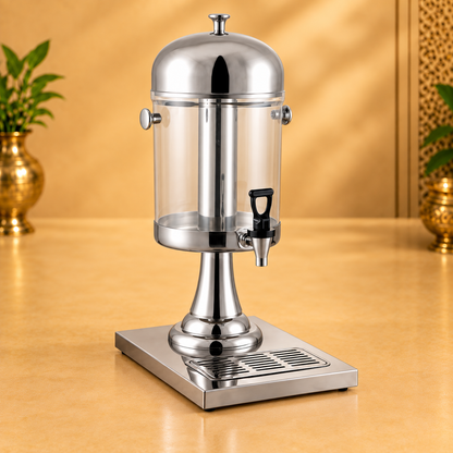 Gurubhai Equipments 8 Litre Stainless Steel Juice Dispenser – Front View