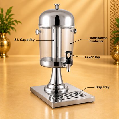 Gurubhai Equipments 8 Litre Stainless Steel Juice Dispenser – Why Choose It