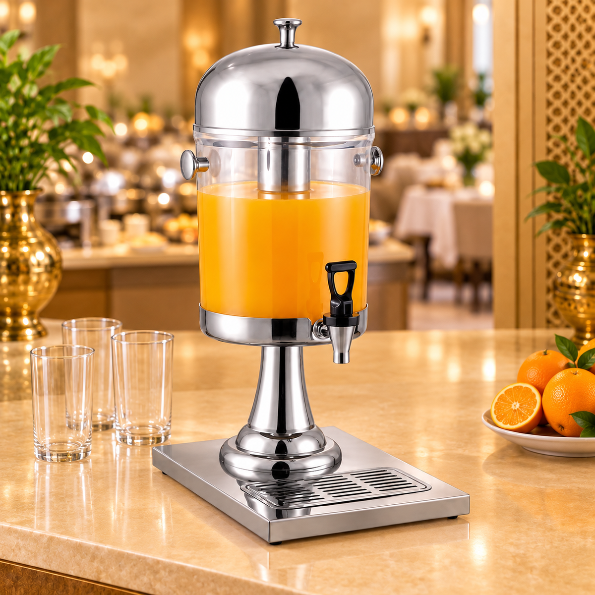 Gurubhai Equipments 8 Litre Stainless Steel Juice Dispenser – Features