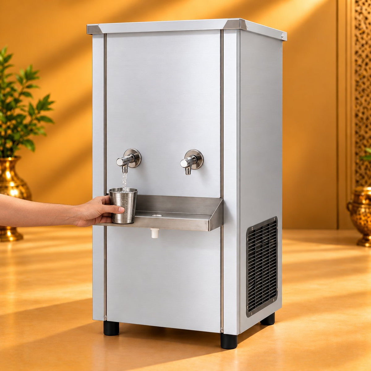 Gurubhai Equipments 80 Ltr Water Cooler – In Use