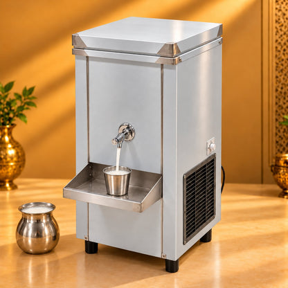 Gurubhai Equipments Buttermilk Cooler 20 Ltr – In Use