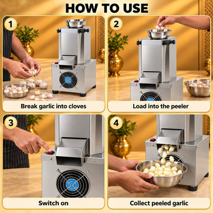 Gurubhai Equipments Garlic Peeler – How to Use