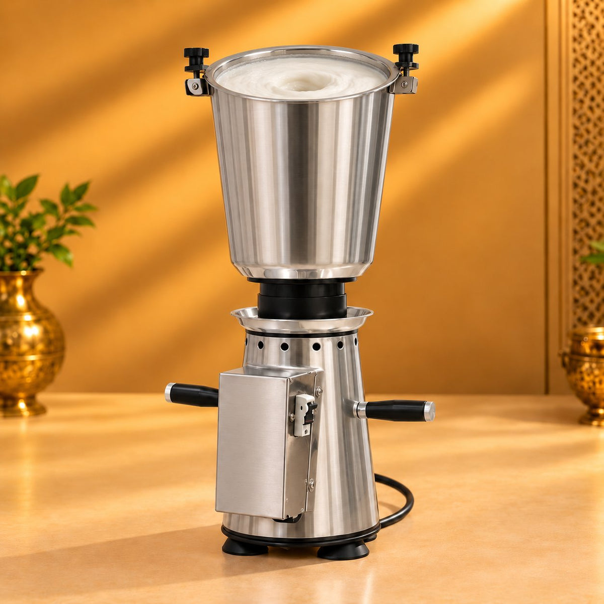 Gurubhai Equipments Stainless Steel Mixer 10 Ltr – In Use