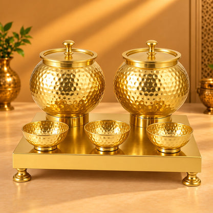 Gurubhai Equipments Panipuri Matka Set - Gold – Hero View