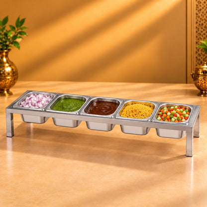 Gurubhai Equipments 5 GN Pans Stand – In Use