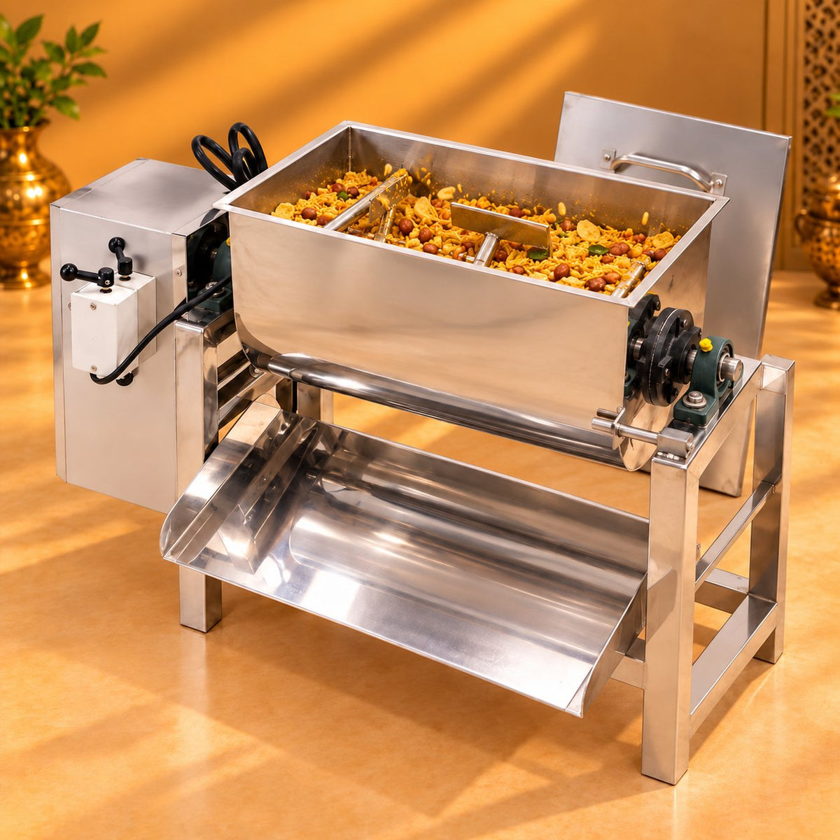 Gurubhai Equipments Namkin & Masala Mixing Machine – In Use