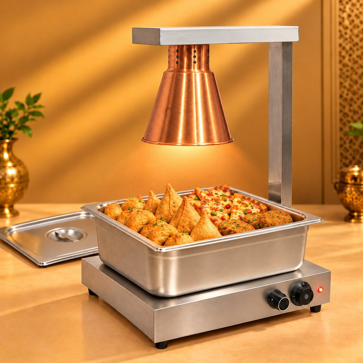 Gurubhai Equipments Single GN Pan Warmer – In Use