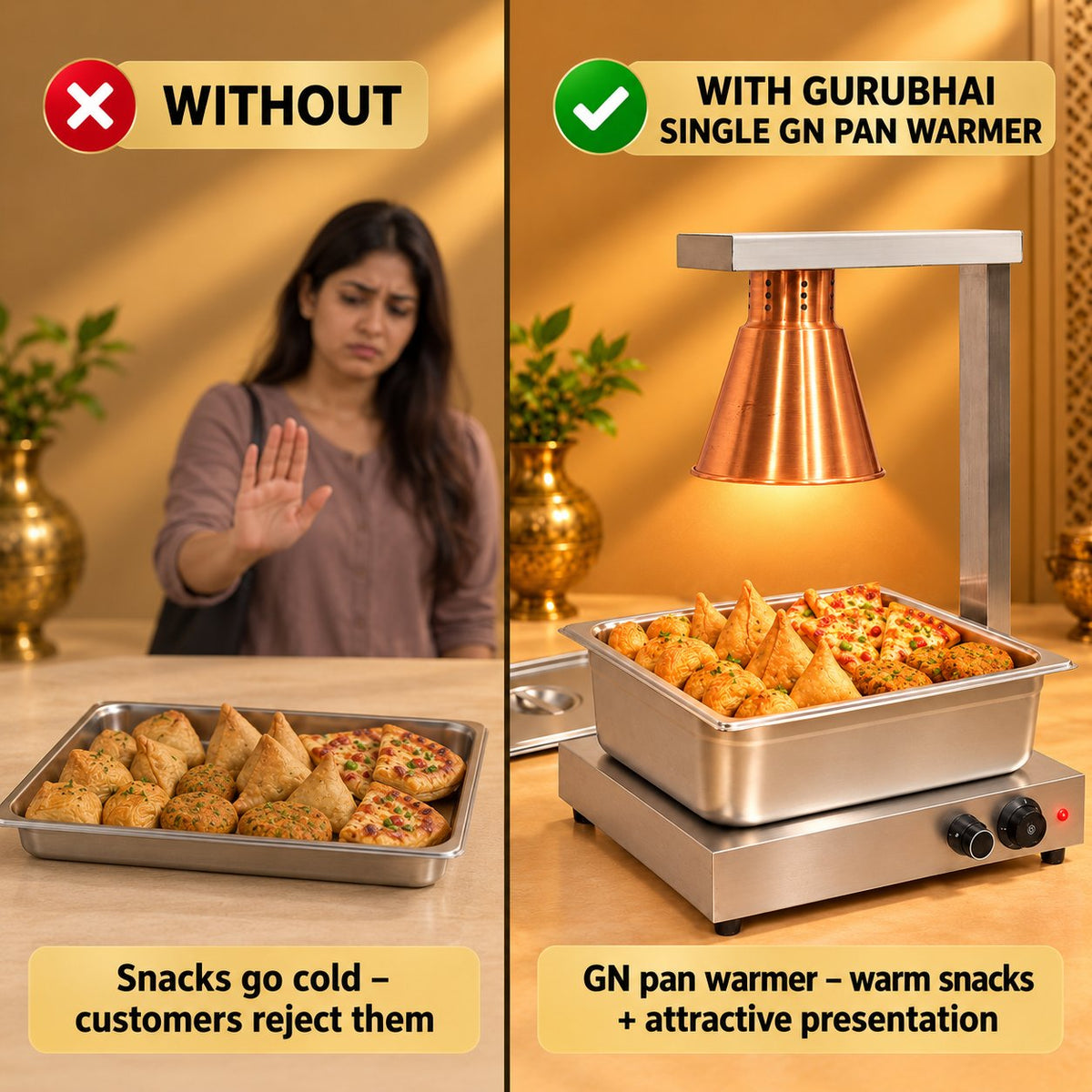 Gurubhai Equipments Single GN Pan Warmer – Why Choose It