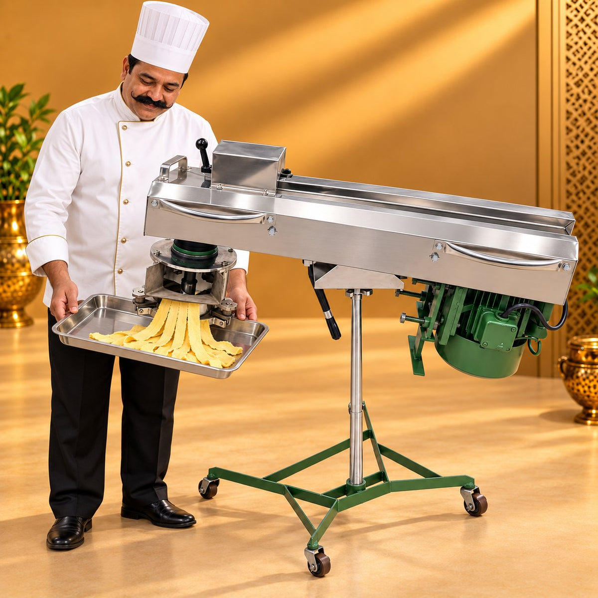 Gurubhai Equipments Farsan Namkeen Machine- 7" – Chef Gurubhai Demo