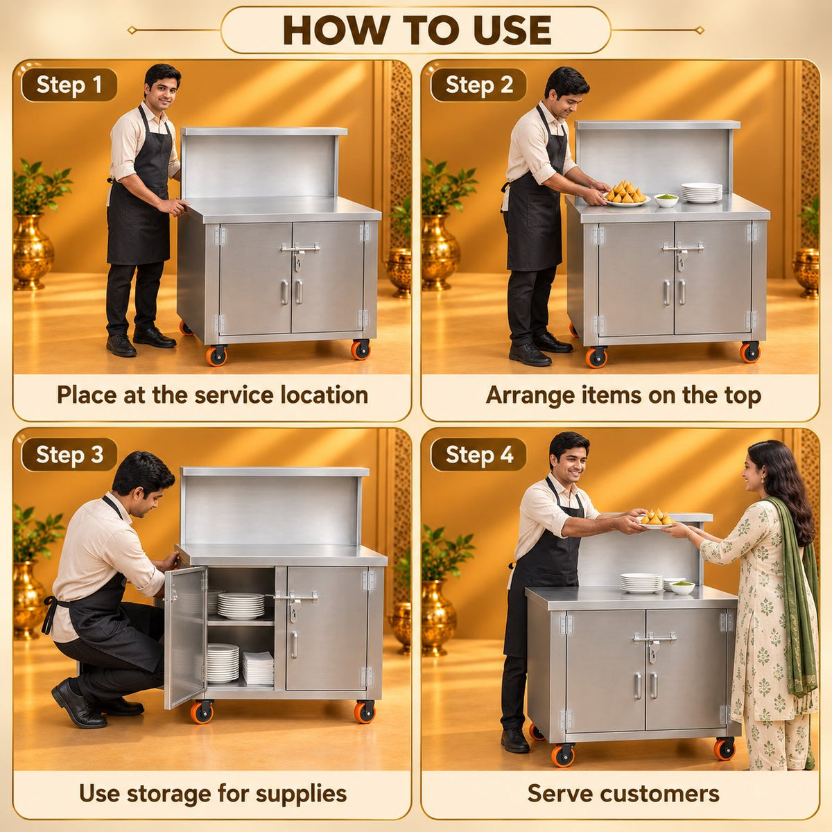 Gurubhai Equipments SS Service Counter – How to Use